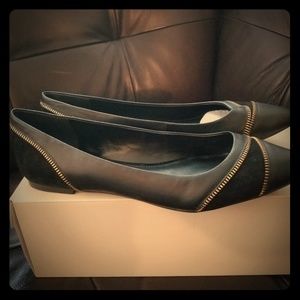 Banana Republic Black Suede Cacey Flats